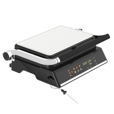 Grill sem fumo Grill de cozinha doméstica desmontável 6 fatias Panini Maker com sonda de detecção