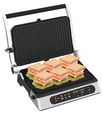 Eficiência Energética Elétrica Classe A 2200w Waffle Panini Maker 1 ano de garantia