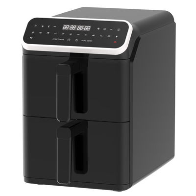 Quadrado de plástico 1800 Watt Airfryer digital App controlado