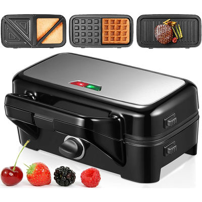 2 fatias Deep Xxl Grill Sandwich Maker Regulador de temperatura Desmontável Fonte de energia elétrica Ptfe Uso doméstico