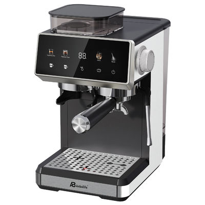 Anbo Big Touch Screen Control Máquina de café Cappuccino Espresso Multifuncional com moedor