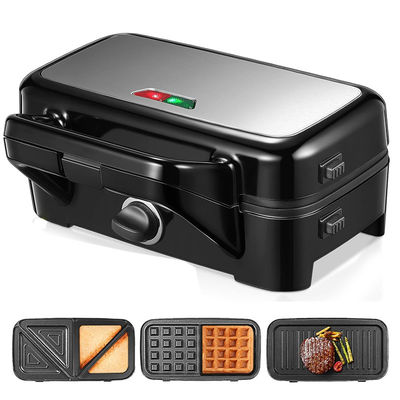 2 fatias Eletrônico Indoor Waffle Maker Com Placas de Cozinha Profunda Waffles Mais Espessos Fluffier Design Especial Sem Barulho Furo Uso doméstico