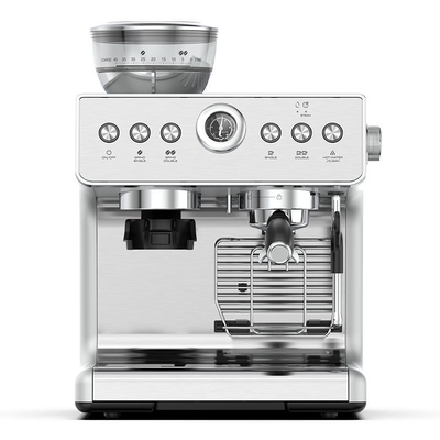 ANBOLIFE Máquina de café expresso 2 em 1 com moedor integrado 2800W