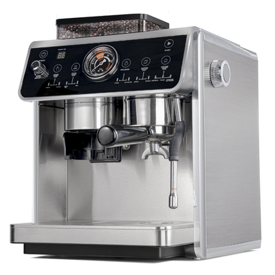 ANBOLIFE Máquina de café expresso 2 em 1 com moedor integrado 2800W