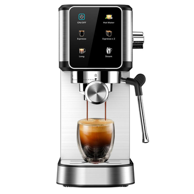 Máquina de Café Expresso Semi-Automática Anbolife BC5383 20 Bar com Tanque de Leite