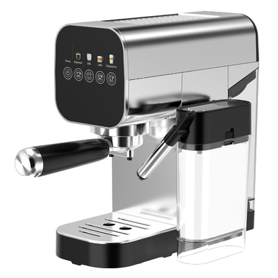Máquina de Café Expresso Semi-Automática Anbolife BC5383 20 Bar com Tanque de Leite
