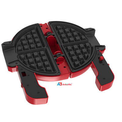 Anbolife Mini Waffle Maker com revestimento antiaderente de Teflon