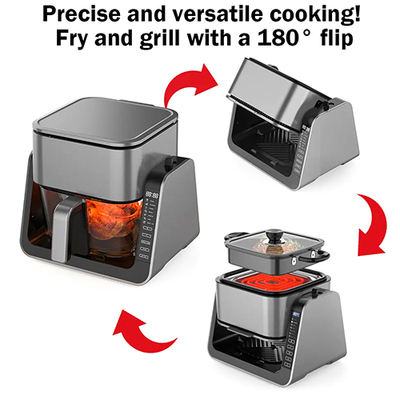 Fritadeira de Ar Digital Anbolife 4L com Grelha de 1,3L 1500W