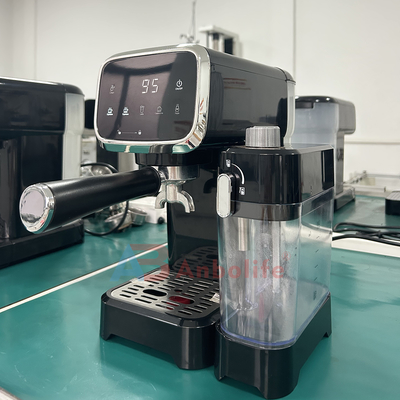 Anbo Plastic Housing Digital Professional Expresso Coffee Machine Multifunctional Latte Flat White Cappuccino Cafetera Expreso