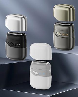 Mini aparelho de barbear elétrico portátil com resistência à água IPX7 e bateria de 350 mAh para 60 minutos de tempo de trabalho