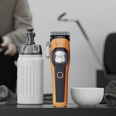 Conjunto profissional de máquina de cortar cabelo e aparador com motor microchipado de 12000RPM, comprimentos de corte ajustáveis, kit completo