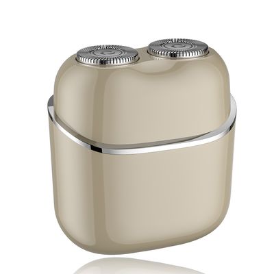 Mini Barbeador Elétrico Portátil de Cabeça Dupla Totalmente Lavável com Design Flutuante Magnético para Homens