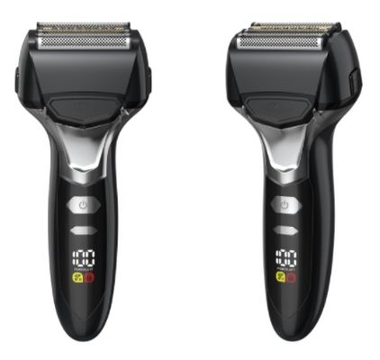 Barbeador Masculino de Cinco Lâminas com Bateria de 1000mAh e 90 Minutos de Tempo de Funcionamento, à Prova d'Água IPX6, Barbeador Elétrico Carregável por USB