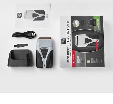 Aparelho de barbear elétrico recarregável com bateria de 1200mAh e ecrã digital para o cuidado masculino