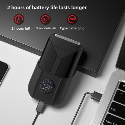 5V Power Twin Blade Razor elétrico com caixa de plástico para barbear o corpo masculino