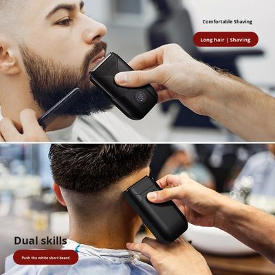 5V Power Twin Blade Razor elétrico com caixa de plástico para barbear o corpo masculino