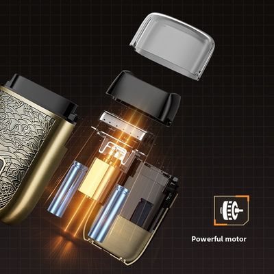 Barbeador elétrico profissional para homens com bateria de 500mAh, lâminas de aço inoxidável e lavagem completa do corpo