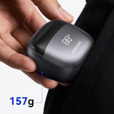 Barbeador Elétrico ANBOLIFE de 6 Lâminas com Sucção Magnética e Bateria de Lítio 900mAh - Barbeador de Lâmina à Prova d'água IPX7 para Homens