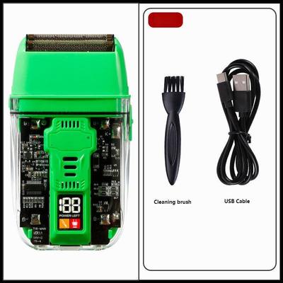 Aparador de Barba Elétrico Profissional com Bateria Li-Ion de 600 mAh, Tempo de Carregamento de 1,5h e Resistência à Água IPX4 para Uso no Rosto e Corpo Masculino