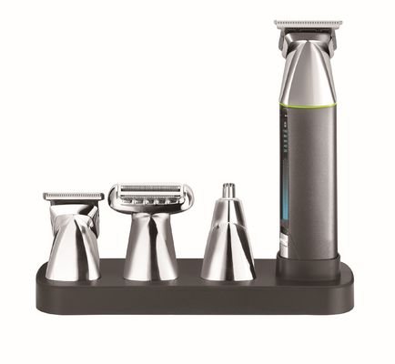 Máquina de Cortar Cabelo Elétrica Multifuncional 5 em 1 com Bateria de 1200mAh e 1 Ano de Garantia para Carregamento Rápido e Aparador de Cabelo Lavável para Todo o Corpo