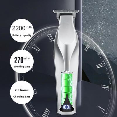 Cortador de cabelo profissional com bateria de lítio de 2200mAh e embalagem de caixa de presente