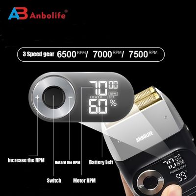 Barbeador elétrico masculino à prova d'água IPX7 com bateria de 600mAh e tempo de funcionamento de 60-90 minutos para uso em todo o corpo