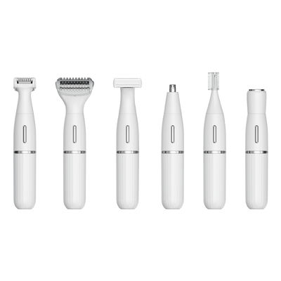 Aparelho de Barbear Elétrico Multifuncional 6 em 1 e Aparador de Pelos do Nariz com 1 Ano de Garantia e Carregamento USB Recarregável