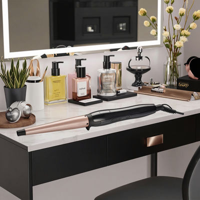 Modelador de Cabelo Cerâmico com Barril de 25mm, Garantia de 1 Ano e Voltagem 110-240V para Cachos Suaves e Brilhantes