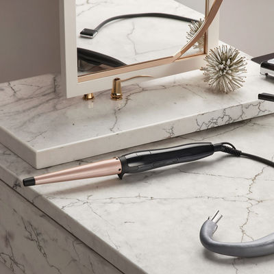 Modelador de Cabelo Cerâmico com Barril de 25mm, Garantia de 1 Ano e Voltagem 110-240V para Cachos Suaves e Brilhantes