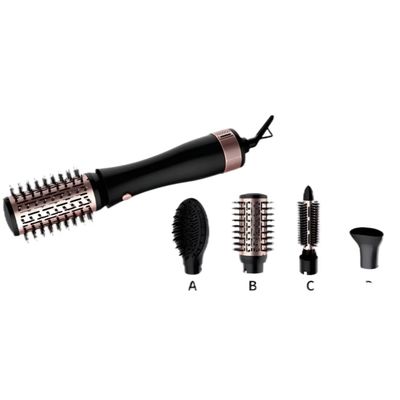Escova secadora de cabelo com potência de 1200W, 3 níveis de temperatura e voltagem de 220~240V para fácil modelagem do cabelo