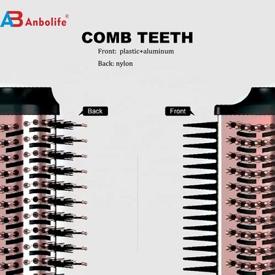 2-em-1 Titânio Hair Brush Styler com 1200W de Potência 3 níveis de temperatura e 2 configurações de velocidade para estilo de cabelo fácil