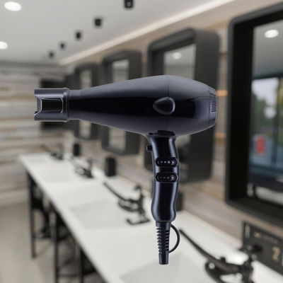 Secador de cabelo de salão profissional com motor AC ajustável 220V-240V, 2 configurações de velocidade e 3 configurações de calor