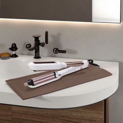 Ferro de curling de tamanho ajustável com aquecimento rápido e garantia de 1 ano para estilismo profissional de cabelo