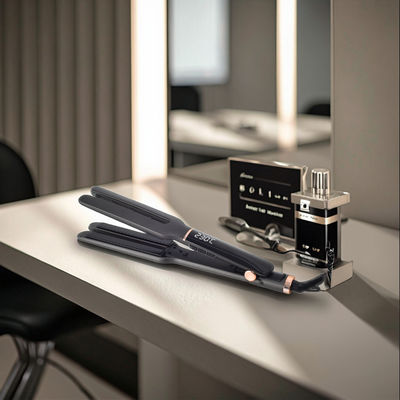 Extra Long Plate Floating Hair Straightener com 10 configurações de calor e 13,7 * 110mm Placas de cerâmica