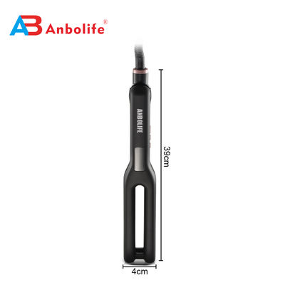 Placas de revestimento de cerâmica Limpador de cabelo com temperatura ajustável 120-210°C e 360° Cordão de alimentação giratório