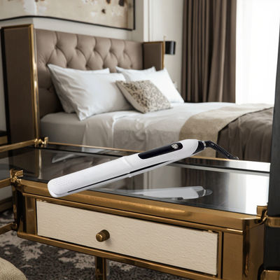 Limpador de cabelo profissional e ferro plano com 10 níveis de temperatura de 130-230 ° C e placas de teflon para cabelos lisos e sem frizz