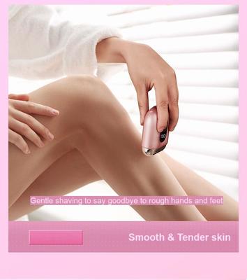 Depilador Elétrico Feminino com Visor Digital Recarregável 450mAh IPX6 Impermeável Aparador Corporal para 90 Minutos de Uso