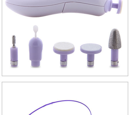 Conjunto profissional de arquivos de unhas portáteis e máquina de perfuração de unhas a bateria para ferramentas de pedicure