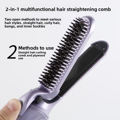 Prancha e Modelador de Cabelo 2 em 1 com 35W de Potência e Placas de Cerâmica Tourmaline