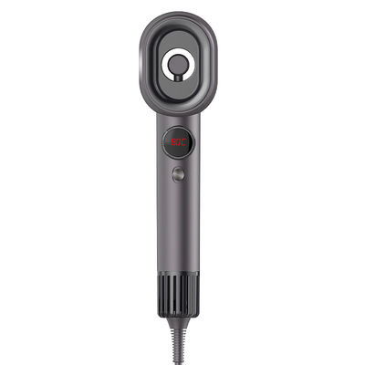 Secador de cabelo de alta velocidade de 1500 W com alta concentração de íons negativos e temperatura constante para cuidados rápidos com o cabelo seco