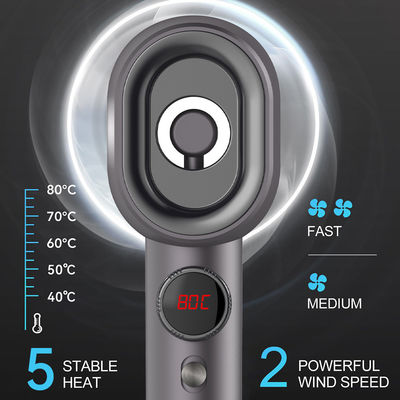 Secador de cabelo de alta velocidade de 1500 W com alta concentração de íons negativos e temperatura constante para cuidados rápidos com o cabelo seco