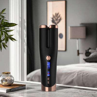 Modelador de Cabelo Automático Cerâmico Sem Fio com 4 Configurações de Temperatura e Aquecimento Rápido para Todos os Tipos de Cabelo