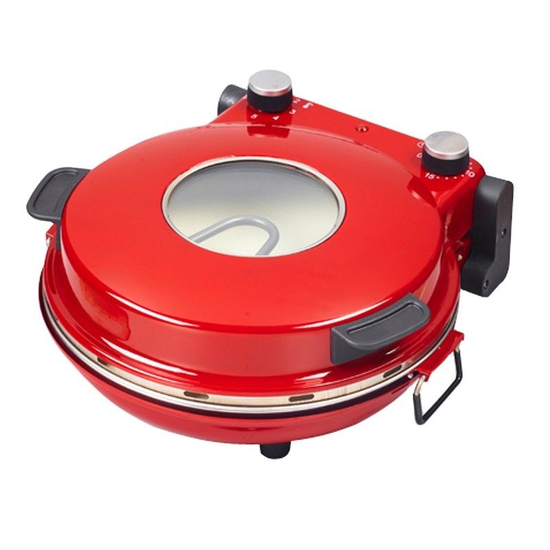 Anbolife máquina de fazer pizza eléctrica para o exterior máquina de fazer comida eléctrica portátil de 12 polegadas cozinha de pizza forno de pizza