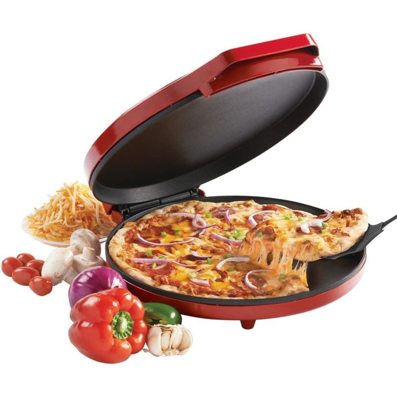 Nova máquina de pizza elétrica portátil de alta qualidade multifunção forno de sanduíche de pizza elétrico / frigideira de pizza