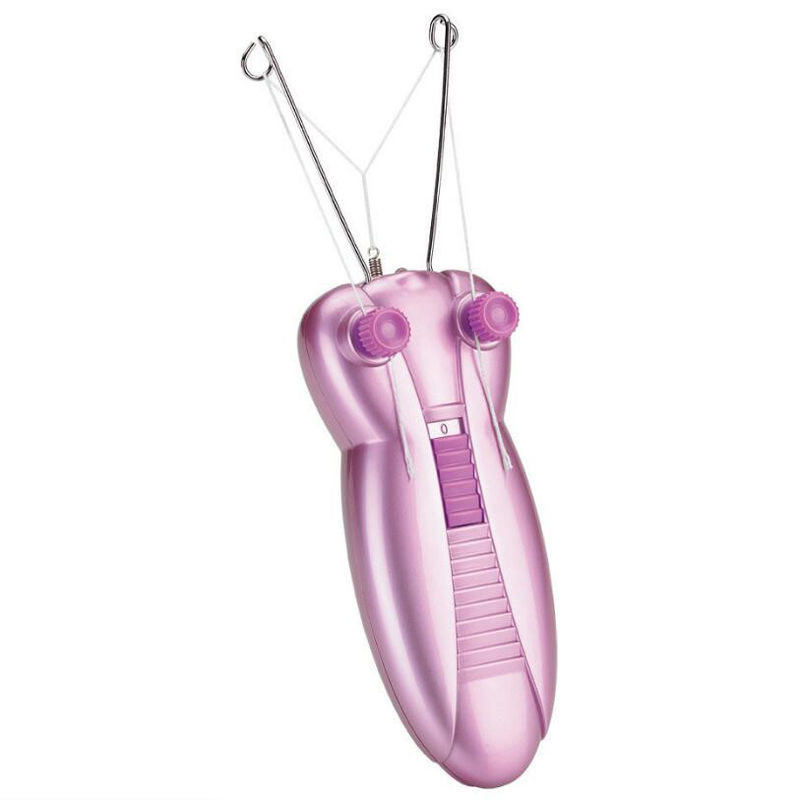 Lady Men Bee Electric Face Epilator Cordão de algodão Força solta Com Indicador Luz Remover de cabelo indolor
