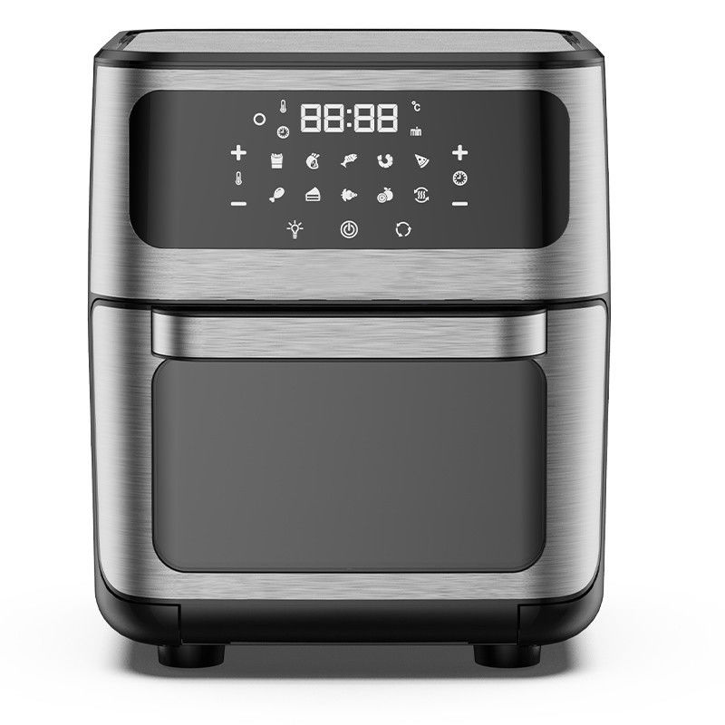 Controle de voz Tuya Wifi Smart HOT Chegada Grado Alimentar Frigoríficos Profissionais Sem Óleo Frigoríficos Elétricos Vidro Profundo 12L