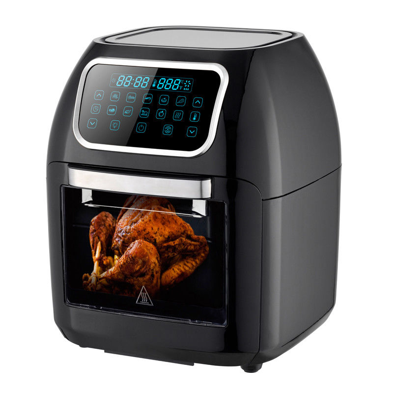 Forno de fritura de ar digital elétrico de 12L com 8 presets de cozimento Rotisserie Dehydrator Cozinha sem óleo Torradeira multifunção