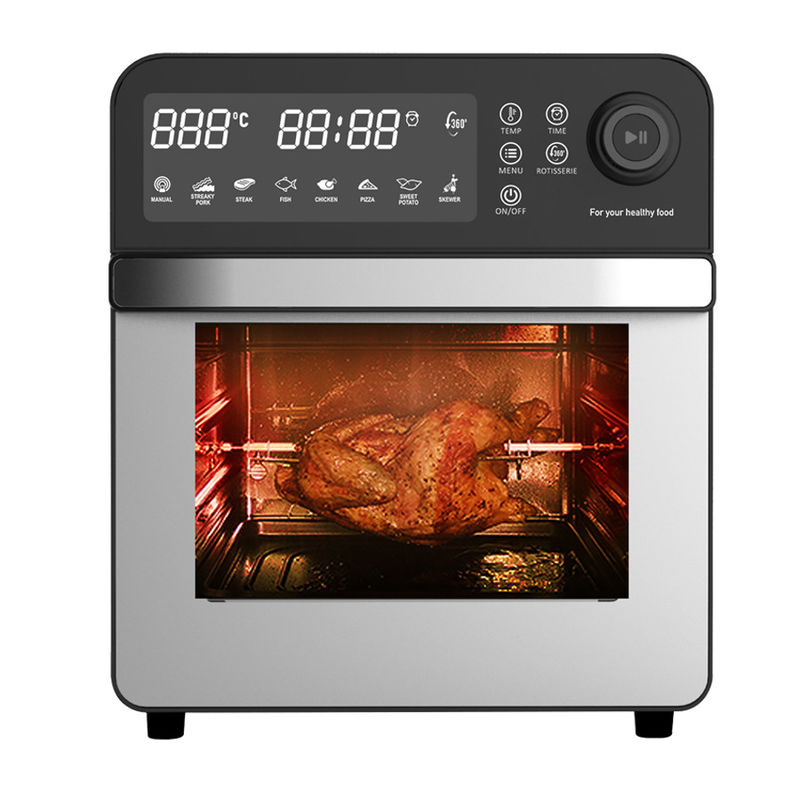 7L 12L 24L de aço inoxidável Fritadora de ar digital Função de vapor Forno de torradeira sem óleo