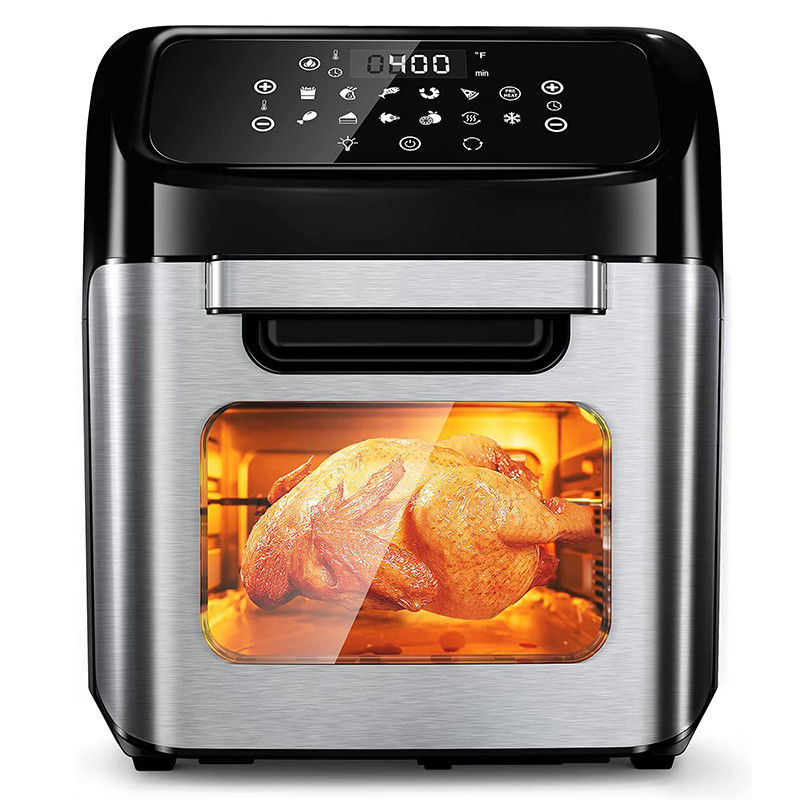 Fornos de fritura a ar de 12 litros OEM ODM Potato Chips de grande capacidade Vapor Aço inoxidável Digital Elétrico