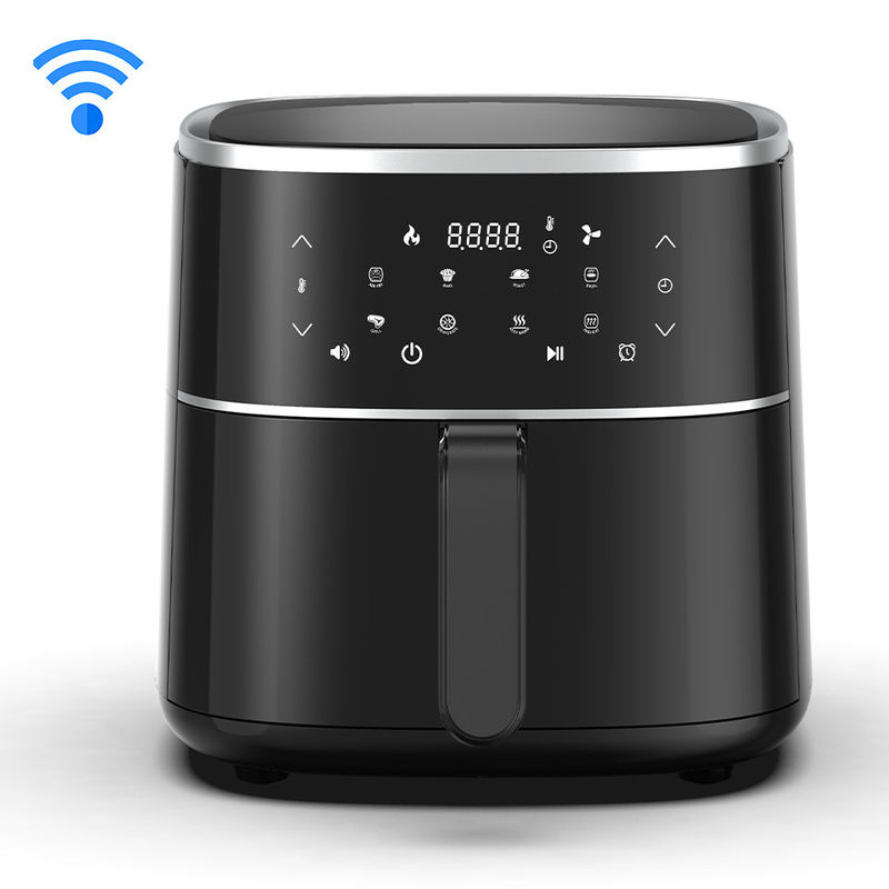 Tuya Wifi Elétrico 3.5L 4L 5.5L 6.5L 8L 9L Smart Glass Free Oil Deep Fryer